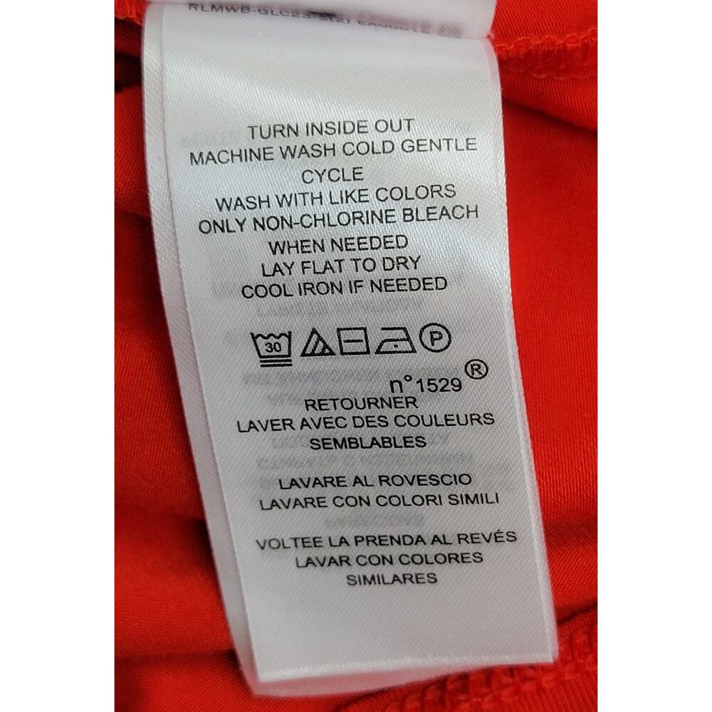 Lauren Ralph Lauren Red Short Sleeve Turtleneck Stretch Pullover Women's Size XL - Picture 6 of 7